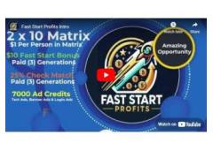 Fast Start Profits is your path to success. Get started!